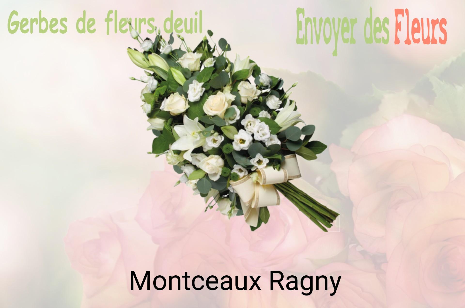Gerbe de fleurs de deuil livrée à Montceaux-Ragny